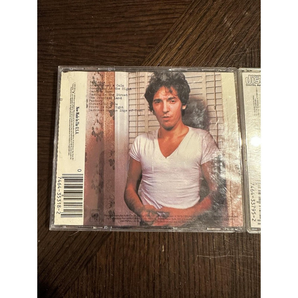 Bruce Springsteen Left T Of 2 CDs Born To Run, Darkness On The Edge Of Town 78' - Picture 6 of 10